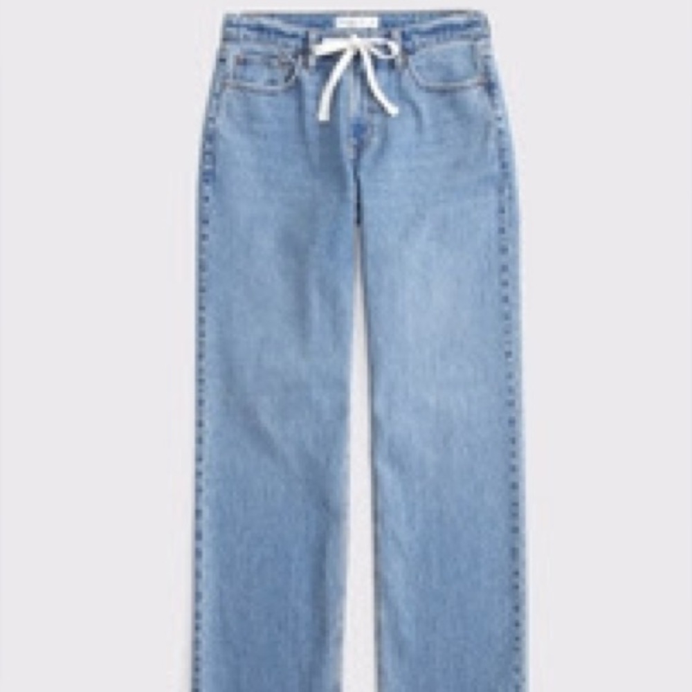Light Blue High-Rise Wide Leg Jeans - Women